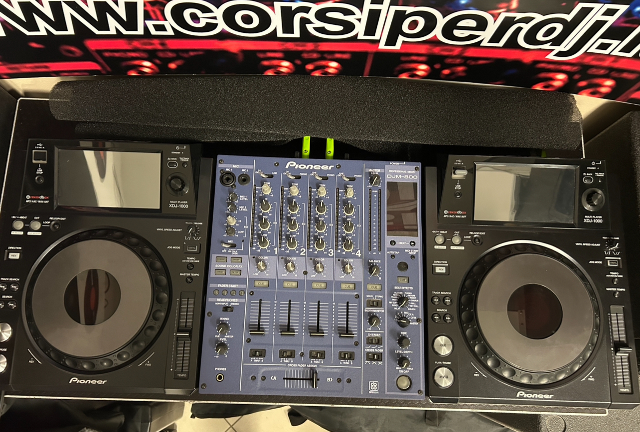 pioneer xdj 1000 + djm 800 3